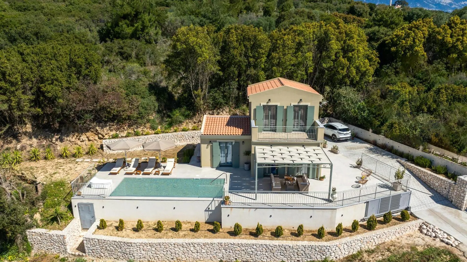 Luxury Villa Artemis Pool, Jacuzzi, Peace & Perfect Sunsets In Kefalonia Svoronata