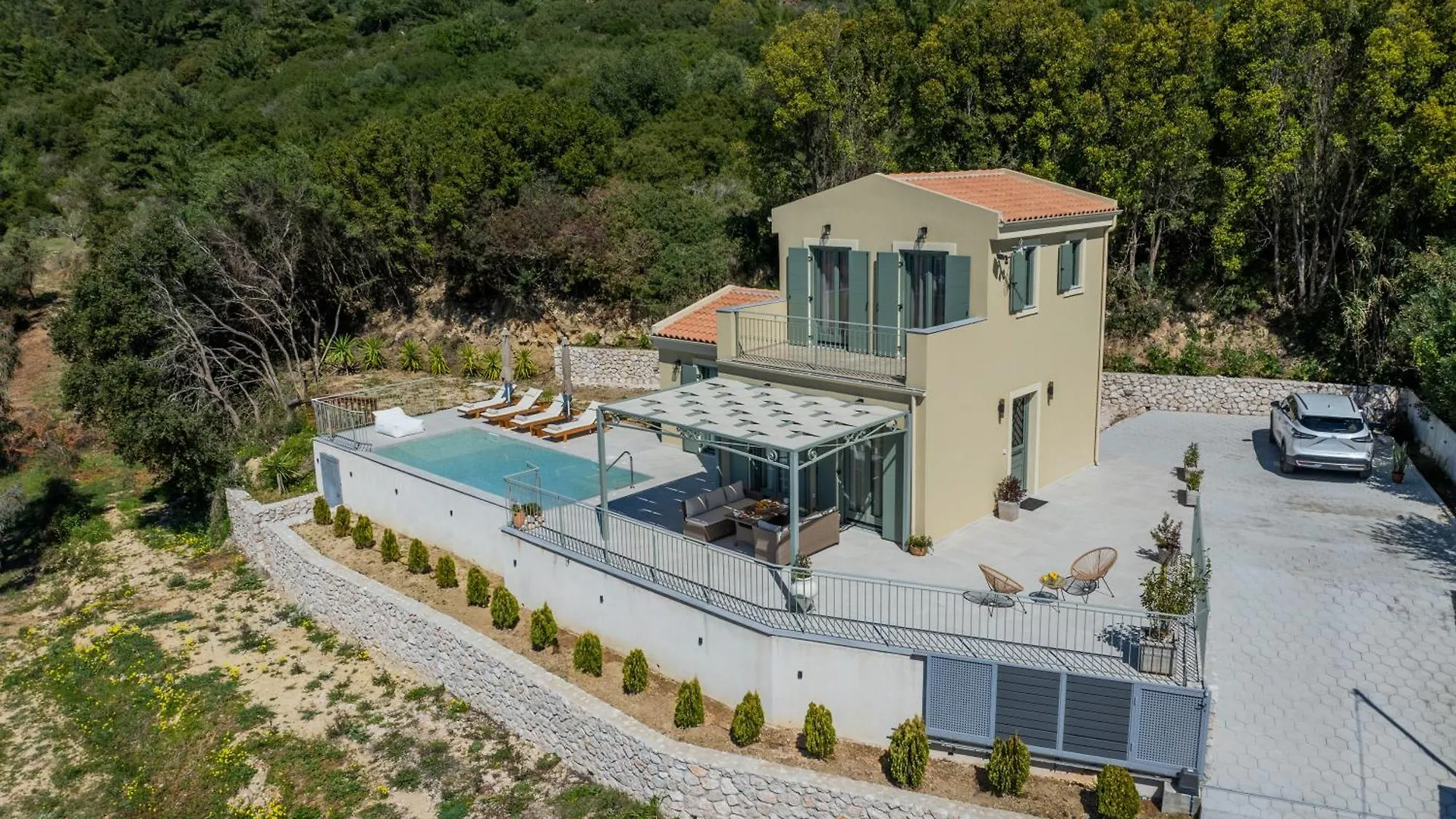 Luxury Villa Artemis Pool, Jacuzzi, Peace & Perfect Sunsets In Kefalonia Svoronata Greece